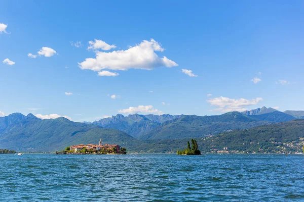 Lago Mayor Isla de Pescadores, Stresa italia — Foto de Stock
