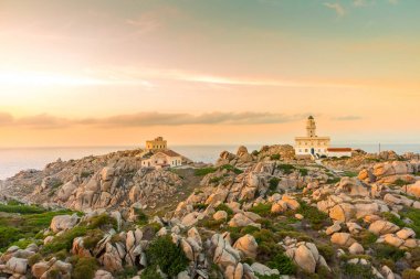 Deniz feneri Capo Testa, Sardunya, İtalya