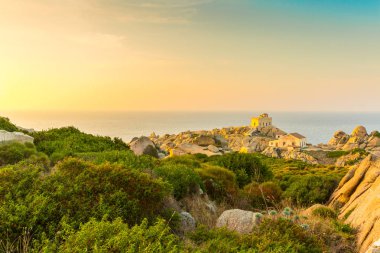 Deniz feneri Capo Testa, Sardunya, İtalya