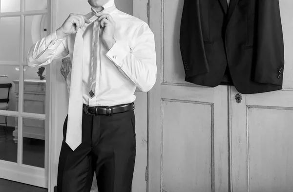 White shirt and cufflink — Stock Photo, Image