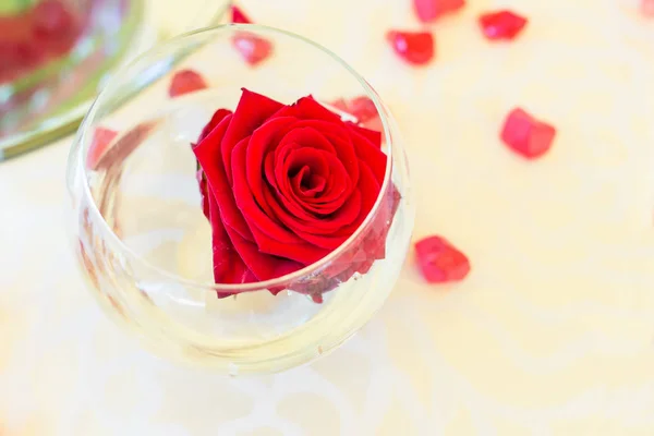 Ensemble de table pour une fête d'événement ou une réception de mariage — Photo