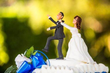 iyi adam ile güzel düğün pastası