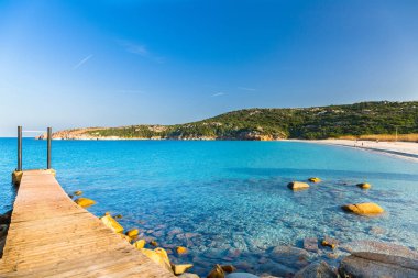 Sardunya Plajı, Marmorata, Santa Teresa, İtalya.