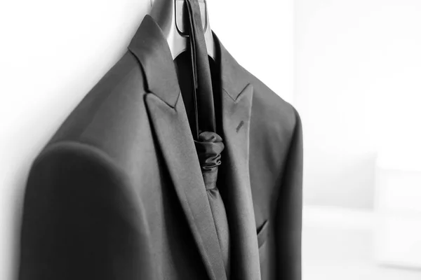 Boutonniere in tuxedo — Stock Photo, Image