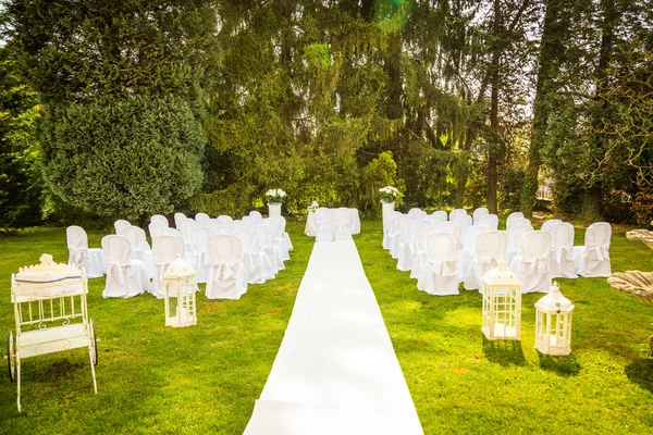 Wedding set up outdoor — Stock Photo, Image