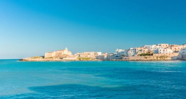 Vieste görünümü, Apulia, Güney İtalya