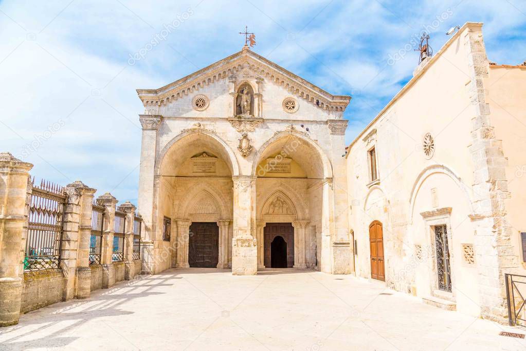 View of Sanctuary at Monte Sant'Angelo in apulia,  Italy.