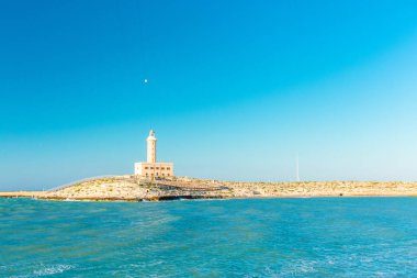 Vieste Apulia, Güney İtalya'nın ünlü deniz feneri 