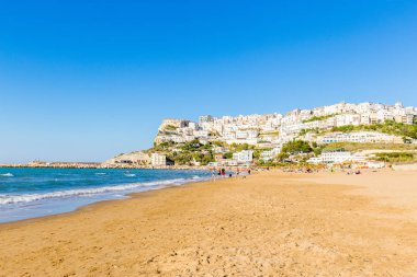 Peschici, apulia, İtalya, 29 Mayıs 2017. Peschici güzel şehir Apulia Güney İtalya