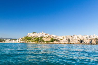Vieste görünümü, Apulia, Güney İtalya