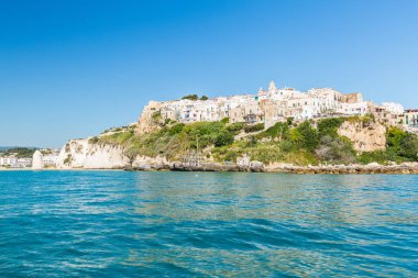 Vieste görünümü, Apulia, Güney İtalya