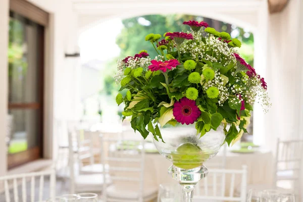 Mesas de recepção de casamento — Fotografia de Stock