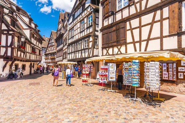 Június 22, 2012. Petite France negyed, Strasbourg, Franciaország — Stock Fotó