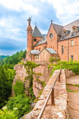 Mont Sainte Odile, Alsace, Fransa'nın görünümü