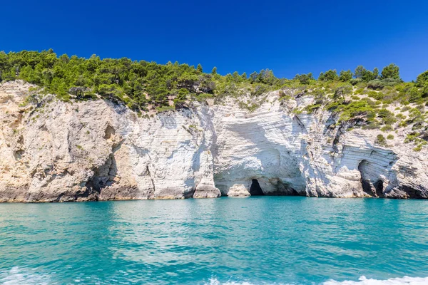 Acantilados en Pugnochiuso, Apulia, Italia —  Fotos de Stock