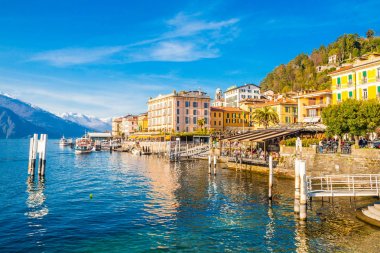 Bellagio tatil beldesi Como Gölü ', Lombardiya, İtalya