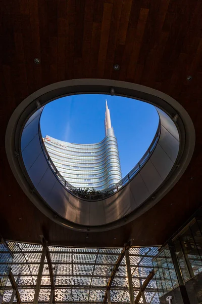 Mayo 2019 Rascacielos Modernos Plaza Gae Aulenti Porta Nuova Italia —  Fotos de Stock