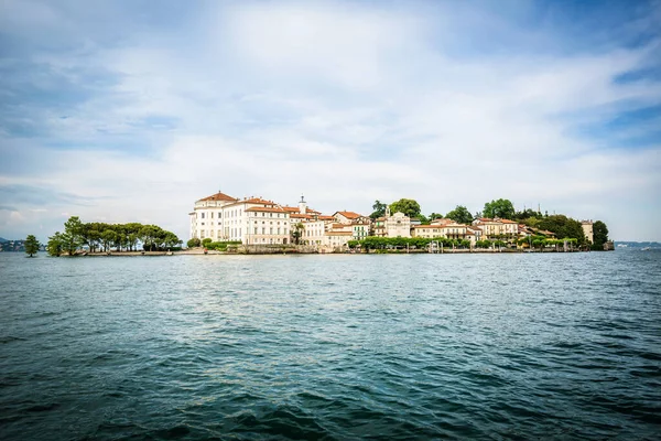 Paisagem Com Ilha Bella Lago Maggiore Lombardia Stresa Itália — Fotografia de Stock