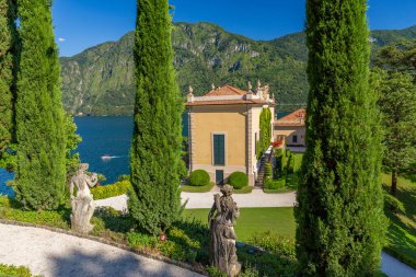 17 Temmuz 2019, Meşhur Villa del Balbianello, Como Gölü, Lombardy