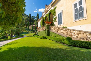 17 Temmuz 2019, Meşhur Villa del Balbianello, Como Gölü, Lombardy