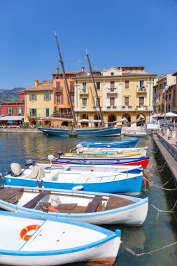 28 Ağustos 2019. Malcesine, Garda Gölü, Veneto Bölgesi, İtalya
