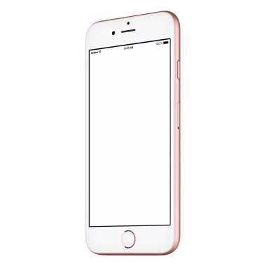 Pembe akıllı telefon biraz boş ekran ile döndürülen iphone benzer kadar sahte Cw 