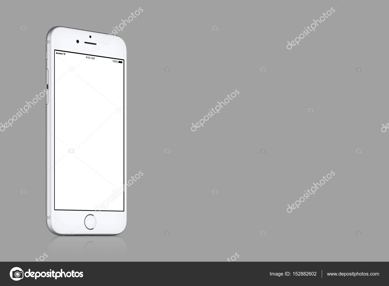 Download Silver Apple Iphone 7 Mockup On Solid Gray Background With Copy Space Stock Photo By C Alexey Boldin 152882602