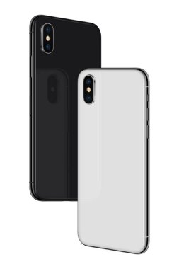 Iphone X'e benzer akıllı telefonlar havada süzülen arka kenarlar