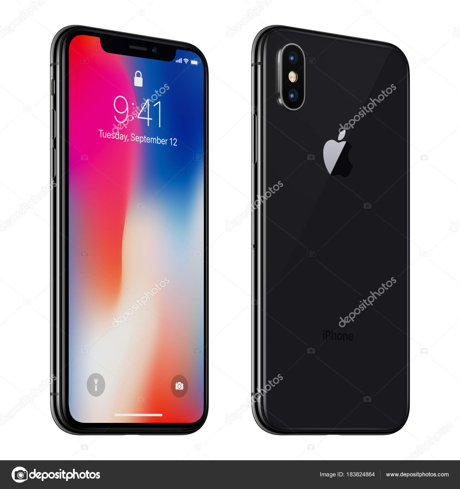 New Iphone X Smart Phone.Newest Apple Iphone 10 Editorial Stock