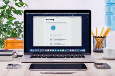 Telgraf açık ağ Ton beyaz kağıt macbook ekran yol haritası