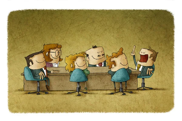 office toplantıda çizimi