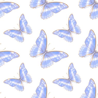 Suluboya kusursuz desenli güzel kelebekler, sonsuz duvar kağıtları.