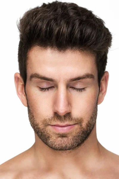 Handsome man with eyes closed — Stock Photo, Image