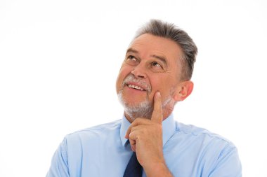 Olgun erkek gülümseyen
