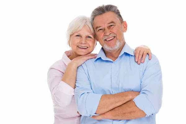 Pareja de ancianos de pie — Foto de Stock