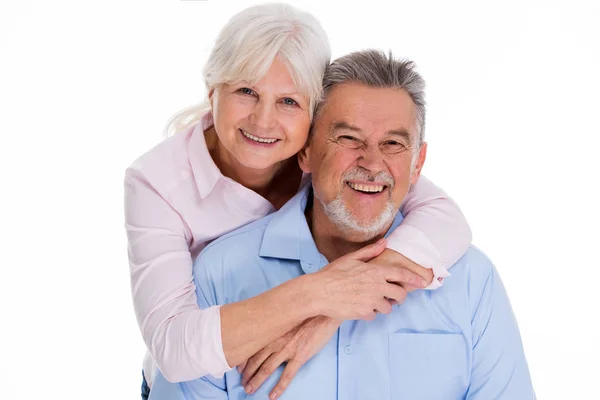 Pareja de ancianos de pie — Foto de Stock