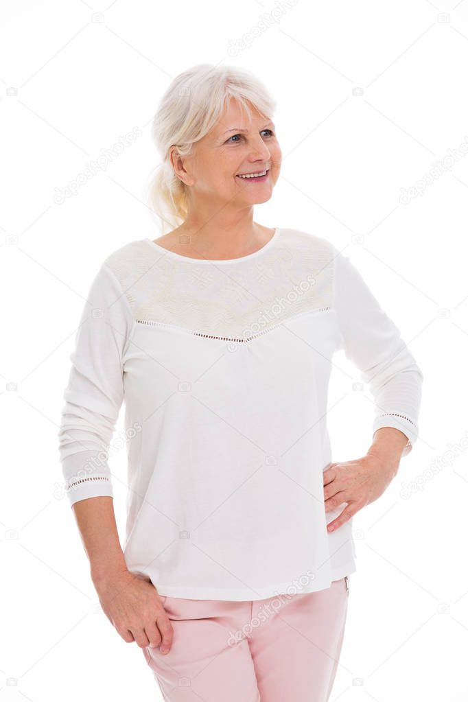 Mature woman standing