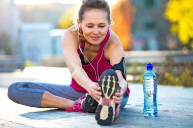 kadın atlet açık havada