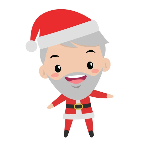 Smiling cute santa christmas illustration — Stock Vector