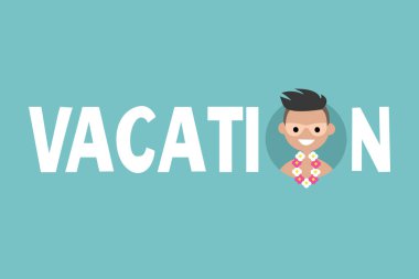 Tatil işareti gösterilmiştir. Sungl üzerinden yanığı olan genç yetişkin