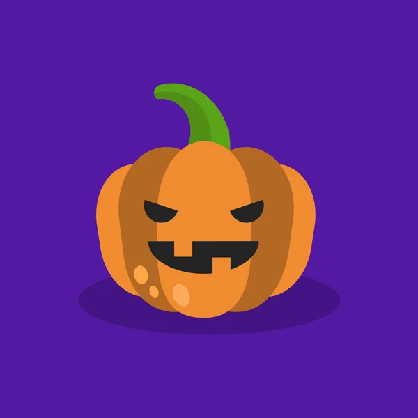 Truco o ilustración de Halloween: Jack O 'Lantern. Coche aterrador — Vector de stock