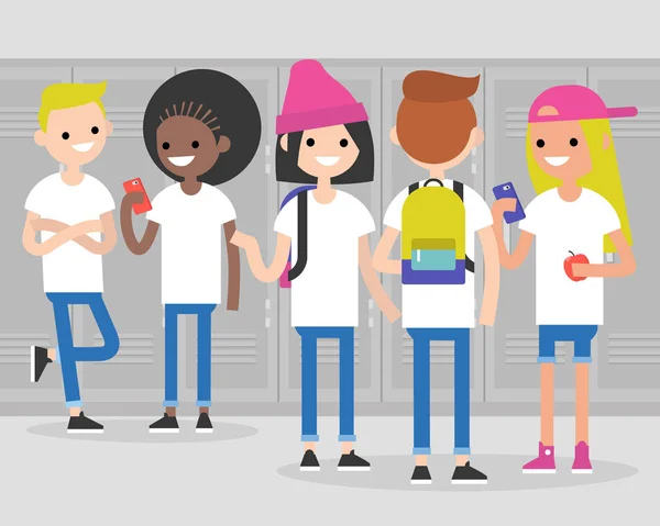 Okulda zorla. Konuşma. Ön ve arka sayısı gençlerin