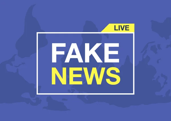 Fake News Konzeptioneller Bildschirmschoner Fehlinformationen Medien Zensur Und Propaganda — Stockvektor