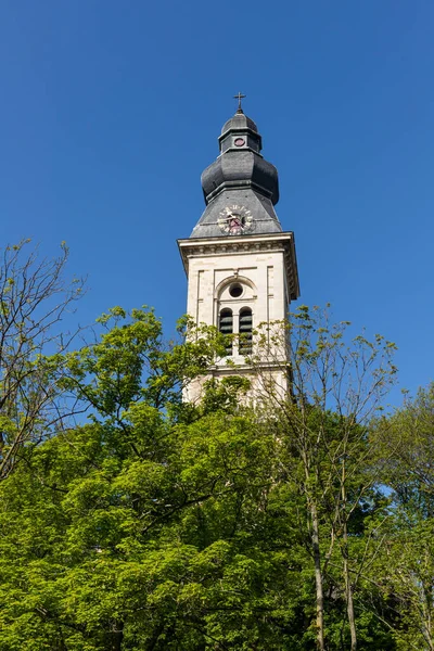 Gent, Belçika - 26 Nisan 2020: Hind kulesi Aziz Peter Kilisesi 'nin Hanımefendisi