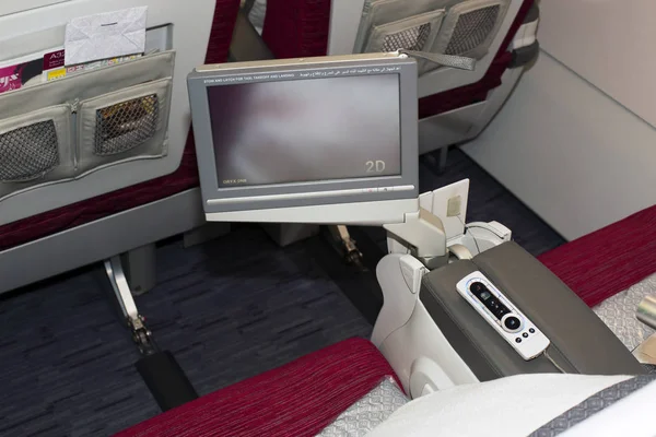 Qatar Airways Airbus A320 posti in business class — Foto Stock