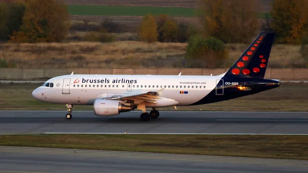 Borispol Ukraine October 2019 Sss Brussels Airlines Airbus A319 100 — ストック写真