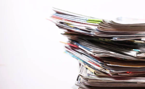 Stack of newspapers — Stock Photo, Image