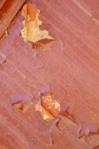 Урожай Цементна Стіна Фон Текстура Червоною Рожевою Пілінговою Фарбою — стокове фото