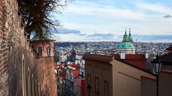 Blick auf die Prager Altstadt, mystisches Panorama — Stockfoto