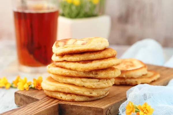 Frittelle fatte in casa per colazione — Foto Stock